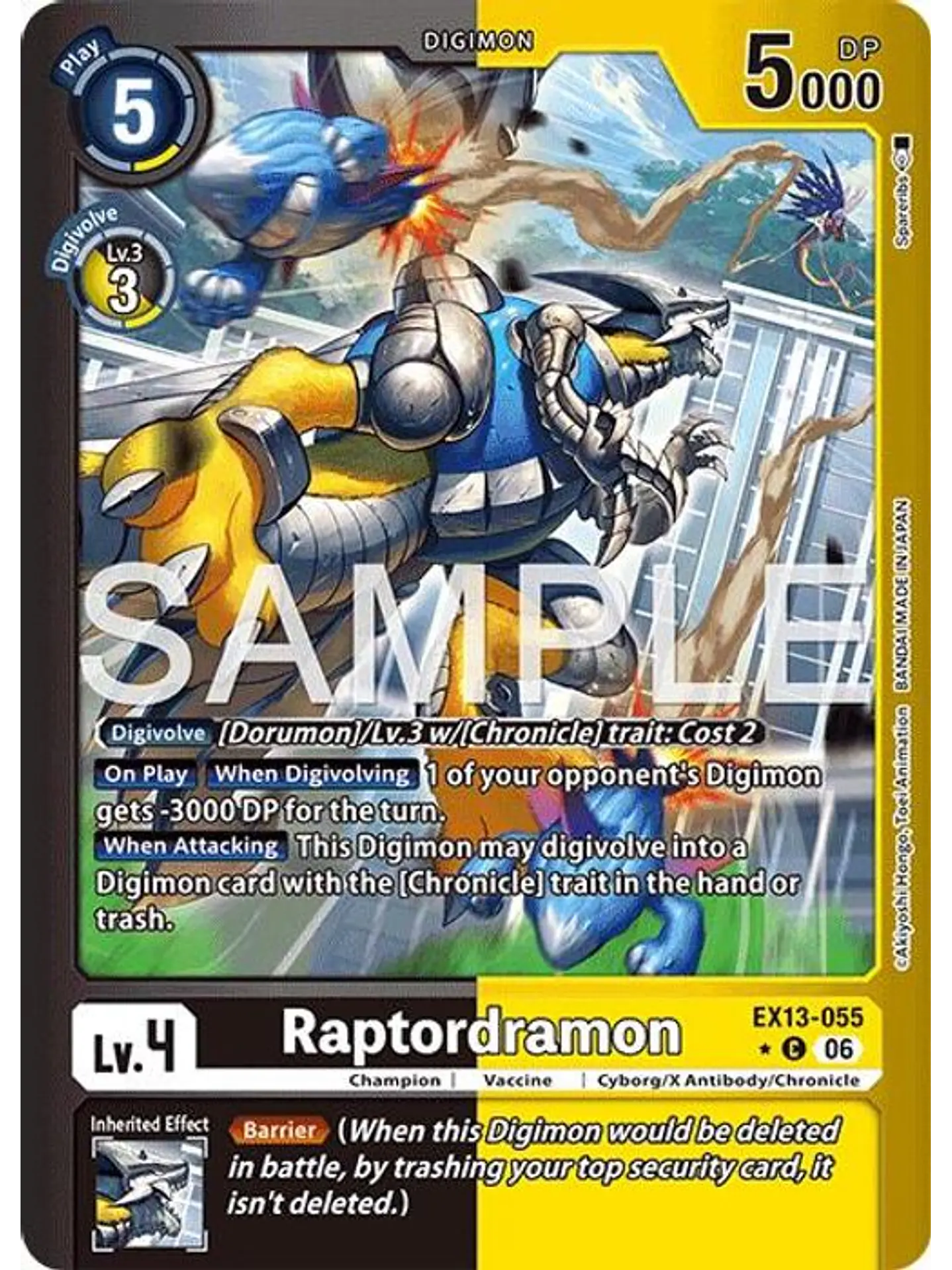 EX13-055 (Limited Foil) Raptordramon 1
