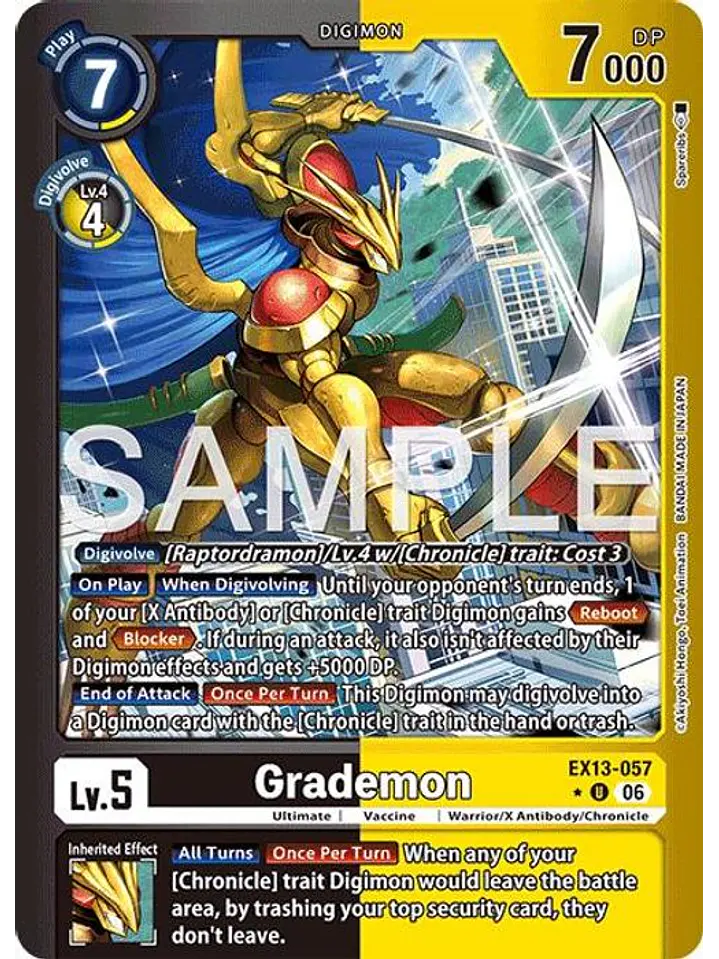 EX13-057 (Limited Foil) Grademon 1