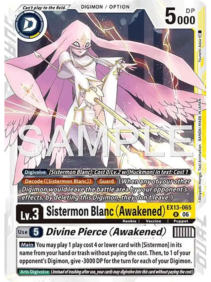 EX13-065 R Sistermon Blanc (Awakened)/Divine Pierce (Awakened) 1