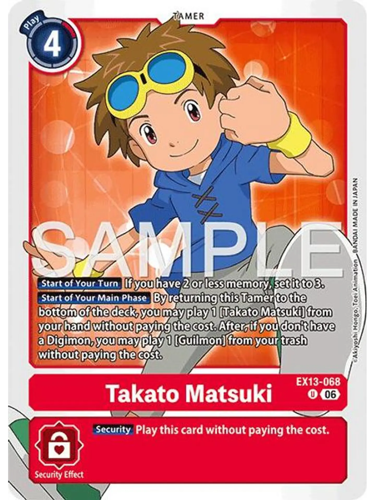 EX13-068 U Takato Matsuki 1