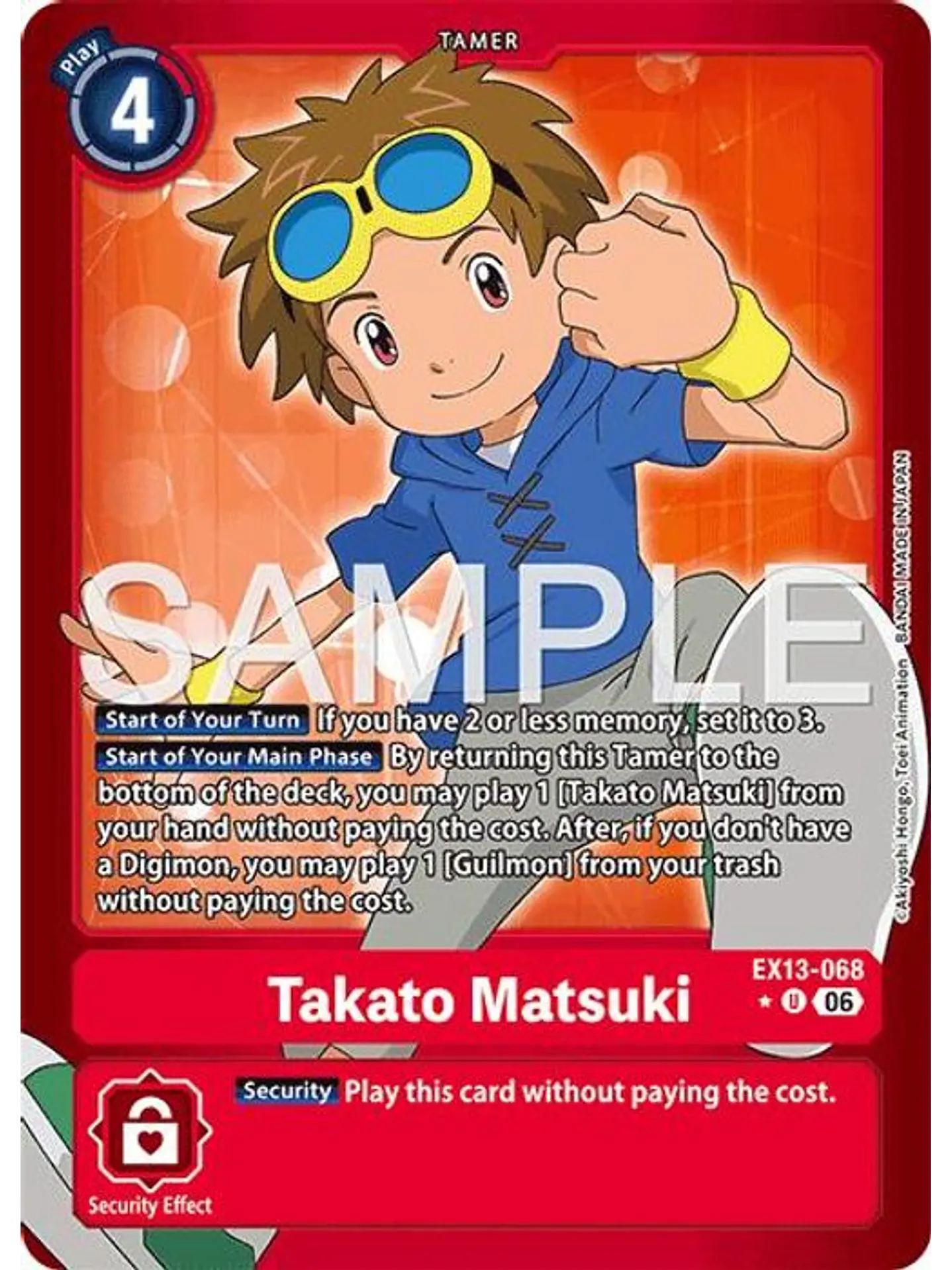 EX13-068 (Limited Foil) Takato Matsuki 1