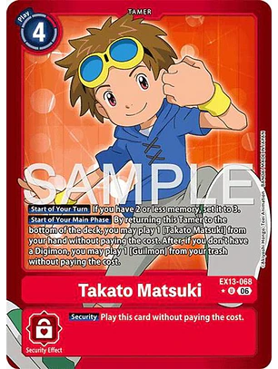 EX13-068 (Limited Foil) Takato Matsuki