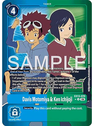 EX13-070 (Limited Foil) Davis Motomiya & Ken Ichijoji
