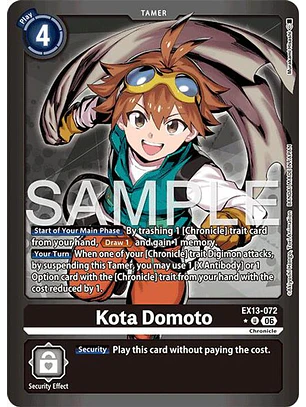 EX13-072 (Limited Foil) Kota Domoto