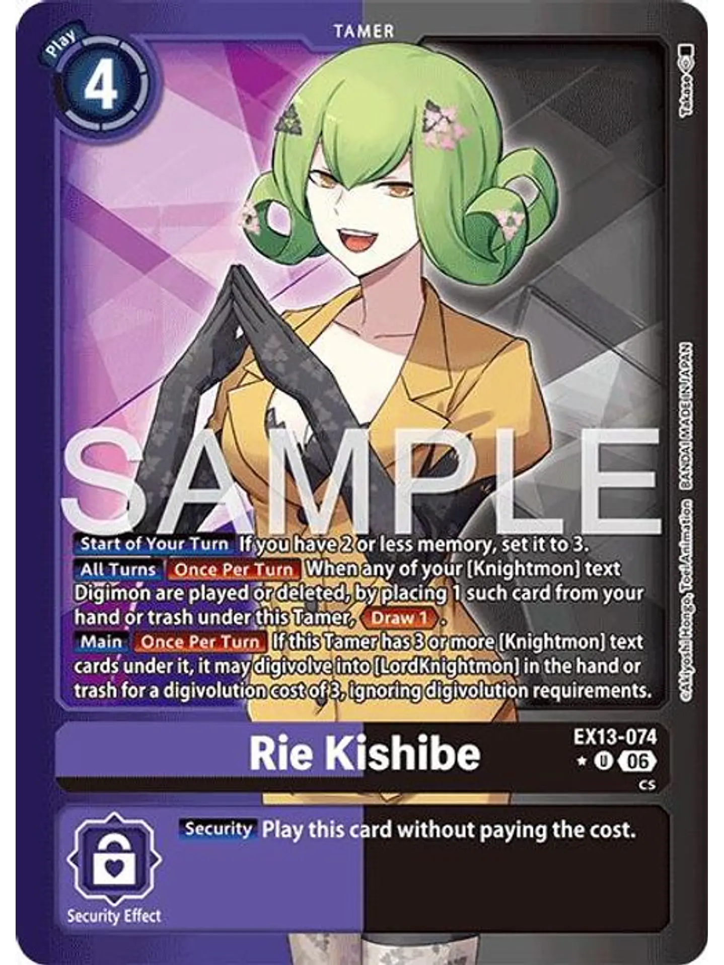 EX13-074 (Limited Foil) Rie Kishibe 1