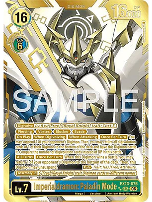EX13-076 (Rare Pull) Imperialdramon: Paladin Mode