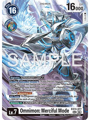 EX13-077 SeC Omnimon: Merciful Mode