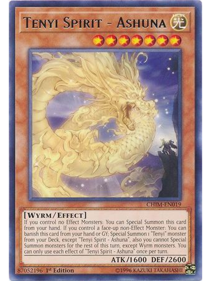 Tenyi Spirit - Ashuna - CHIM-EN019 - Rare 1st Edition 1