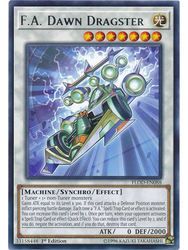 F.A. Dawn Dragster - FLOD-EN088 - Rare 1st Edition 1