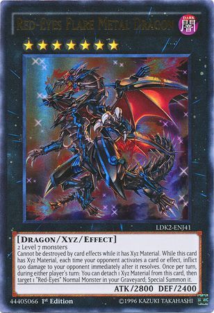 Red-Eyes Flare Metal Dragon - LDK2-ENJ41 - Ultra Rare 1st Edition