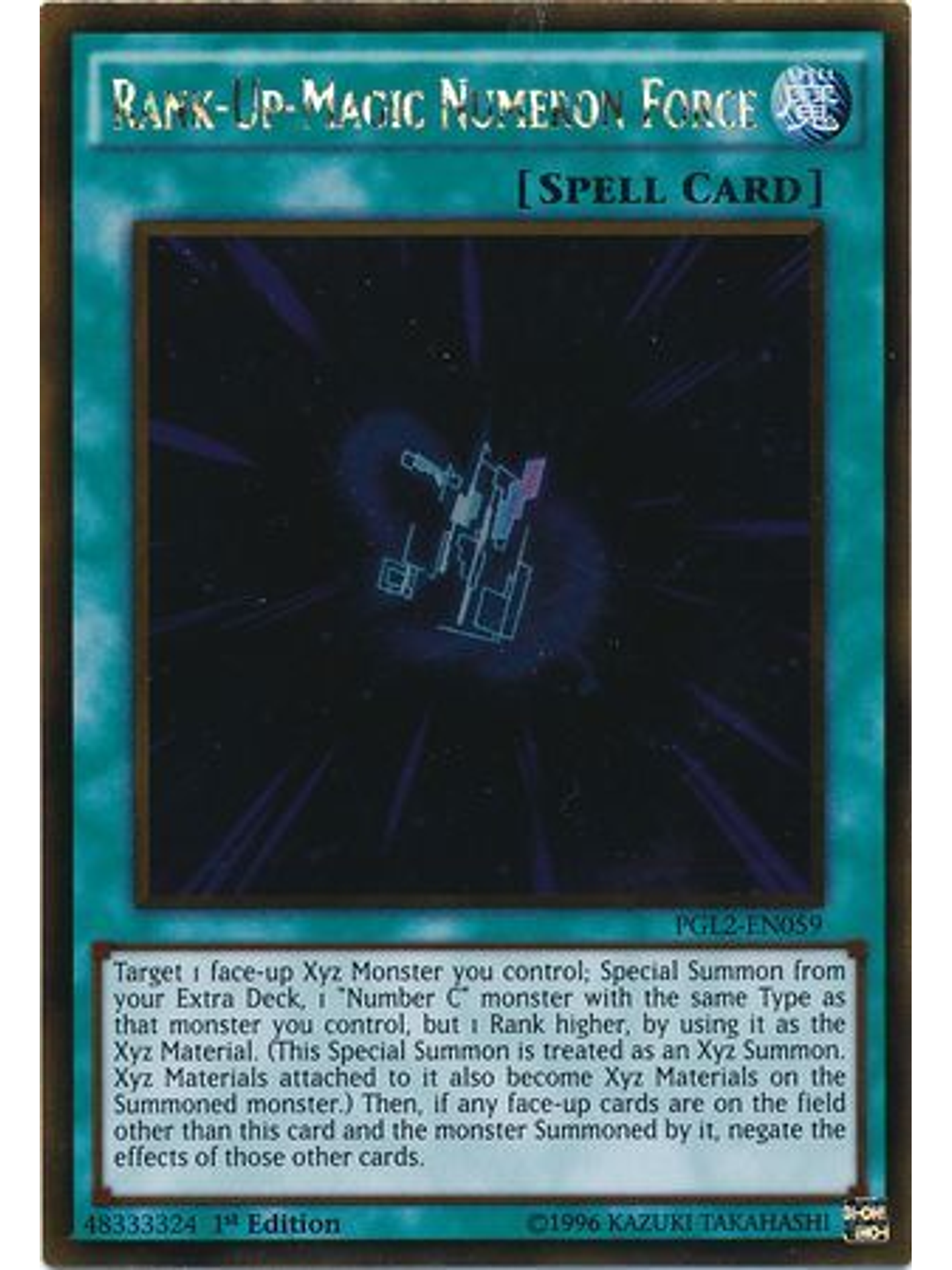 Rank-Up-Magic Numeron Force - PGL2-EN059 - Gold Rare 1st Edition 1