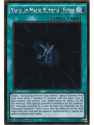 Rank-Up-Magic Numeron Force - PGL2-EN059 - Gold Rare 1st Edition
