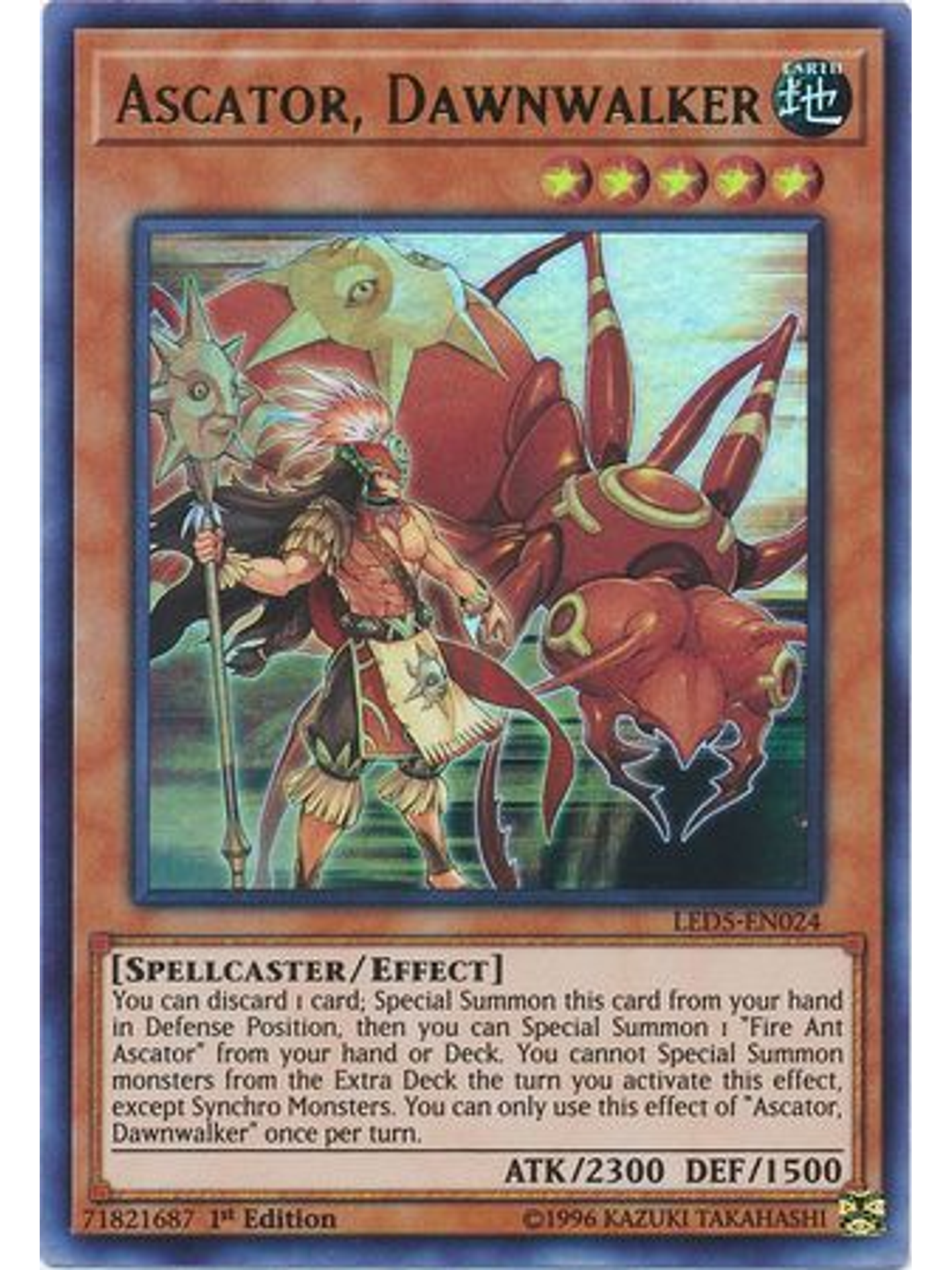 Ascator, Dawnwalker - LED5-EN024 - Ultra Rare 1st Edition 1