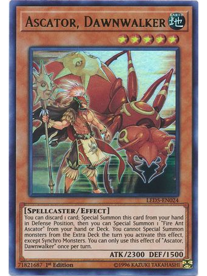 Ascator, Dawnwalker - LED5-EN024 - Ultra Rare 1st Edition 1