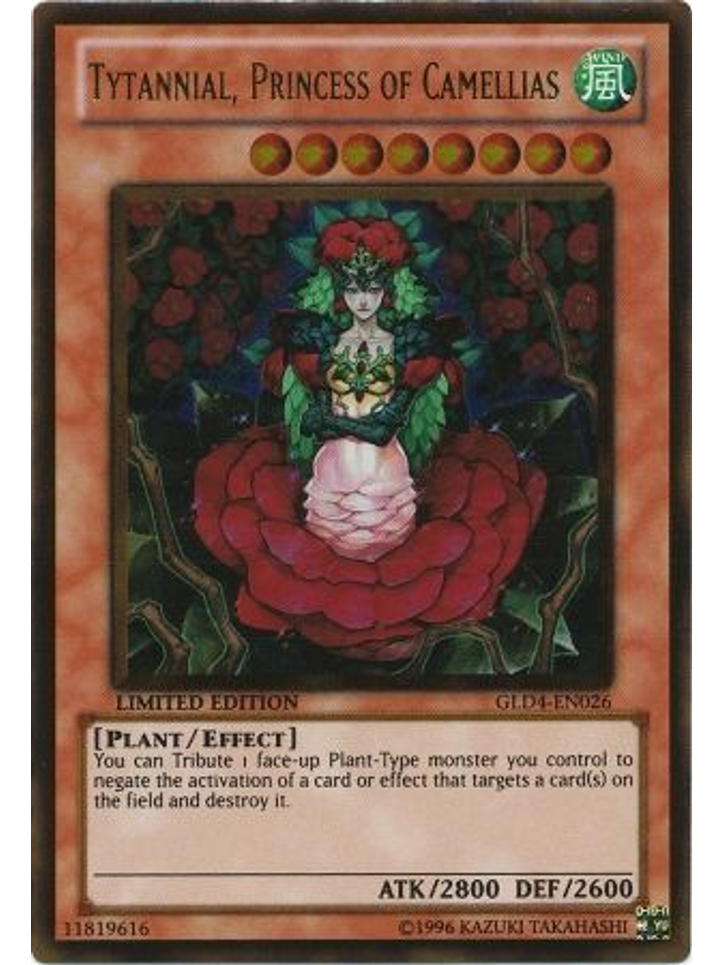 Tytannial, Princess of Camellias - GLD4-EN026 - Gold Rare 1