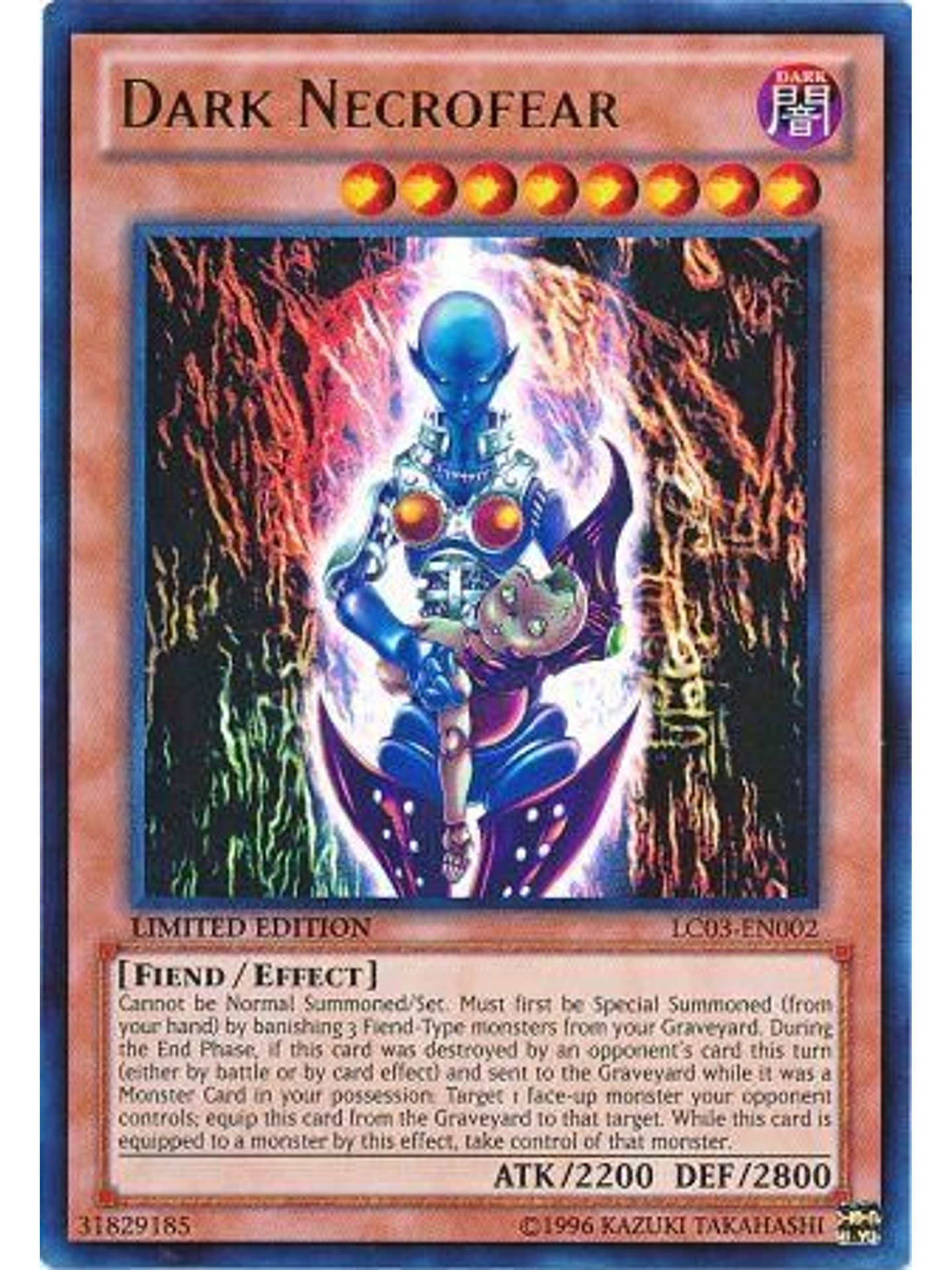 Dark Necrofear - LC03-EN002 - Ultra Rare 1st Edition 1