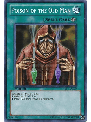 Poison of the Old Man - YS11-EN029 - Common 1st Edition