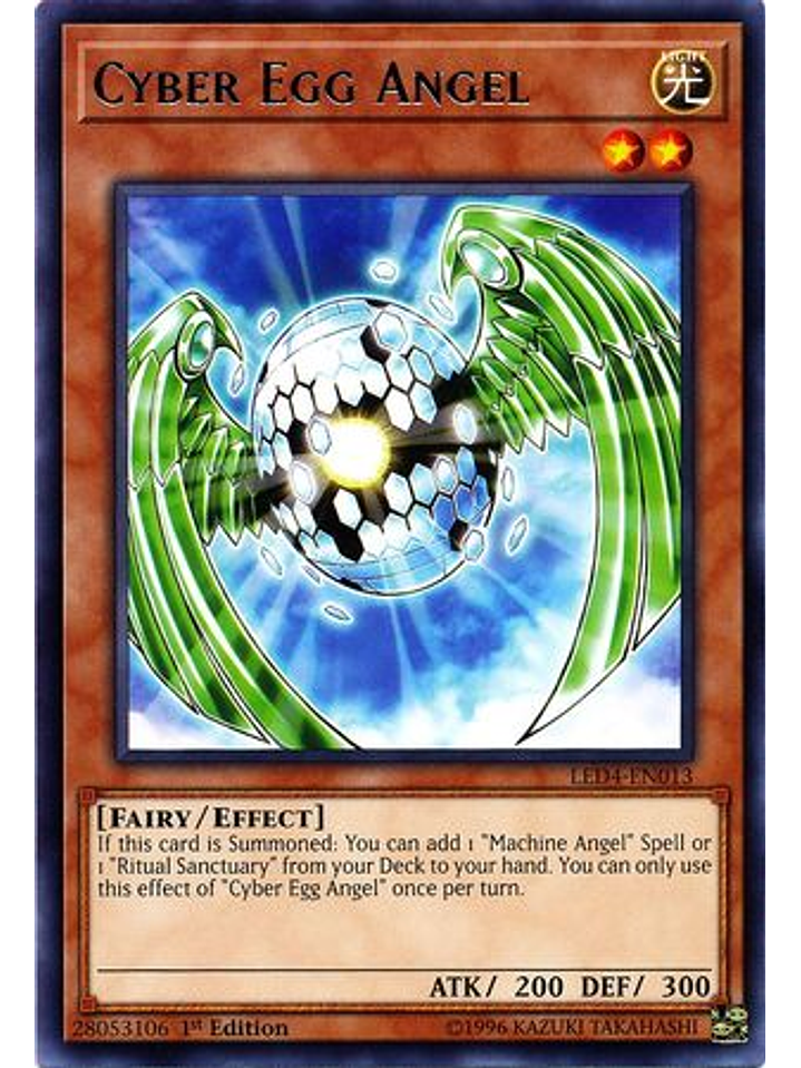 Cyber Egg Angel - led4-en013 - Rare 1st Edition 1