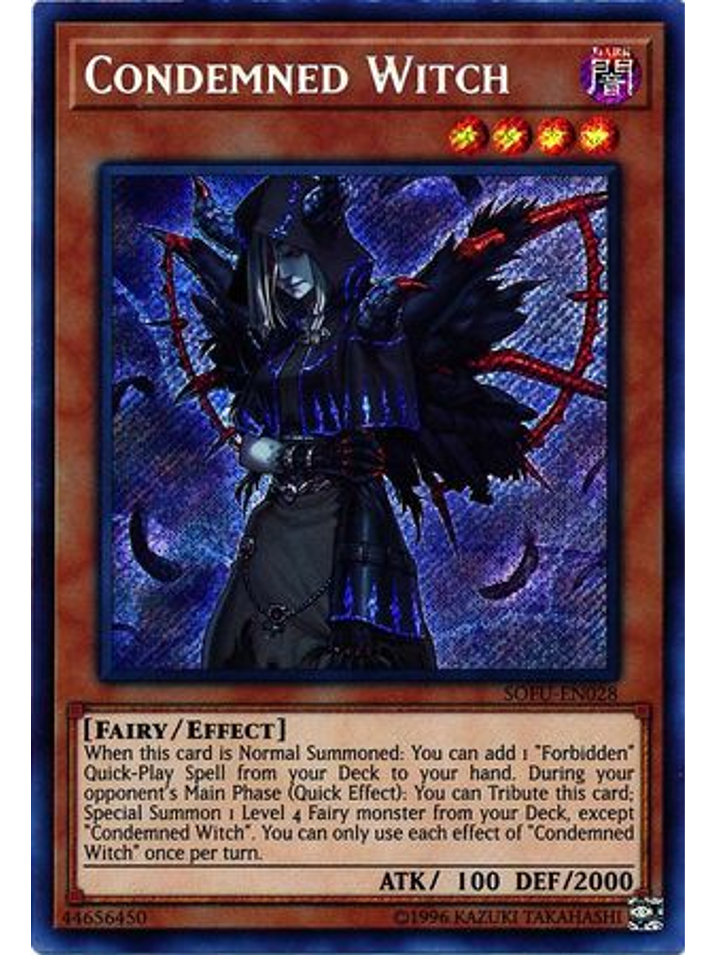 Condemned Witch - SOFU-EN028 - Secret Rare Unlimited 1