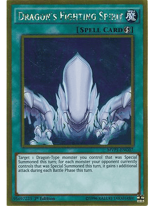 Dragon's Fighting Spirit - MVP1-ENG07 - Gold Rare 1st Edition