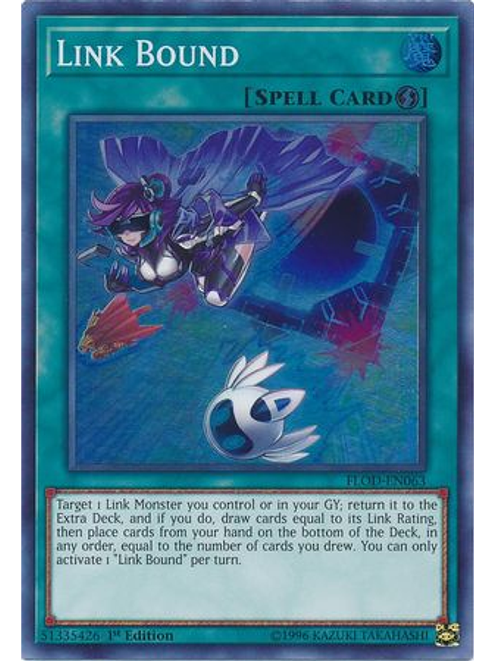 Link Bound - FLOD-EN063 - Super Rare 1st Edition 1