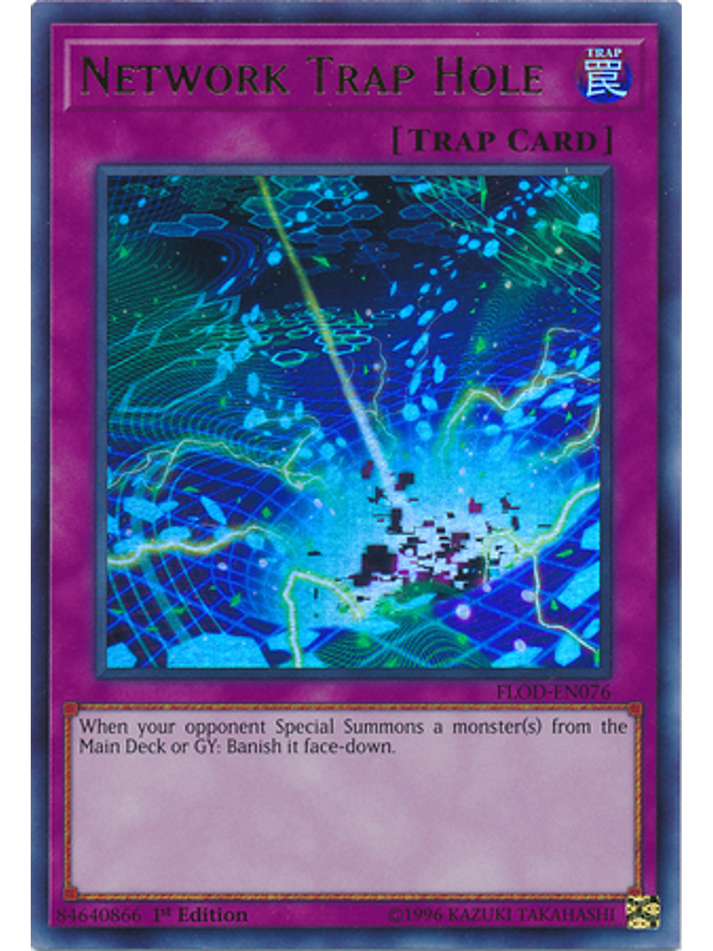 Network Trap Hole - FLOD-EN076 - Ultra Rare 1st Edition 1