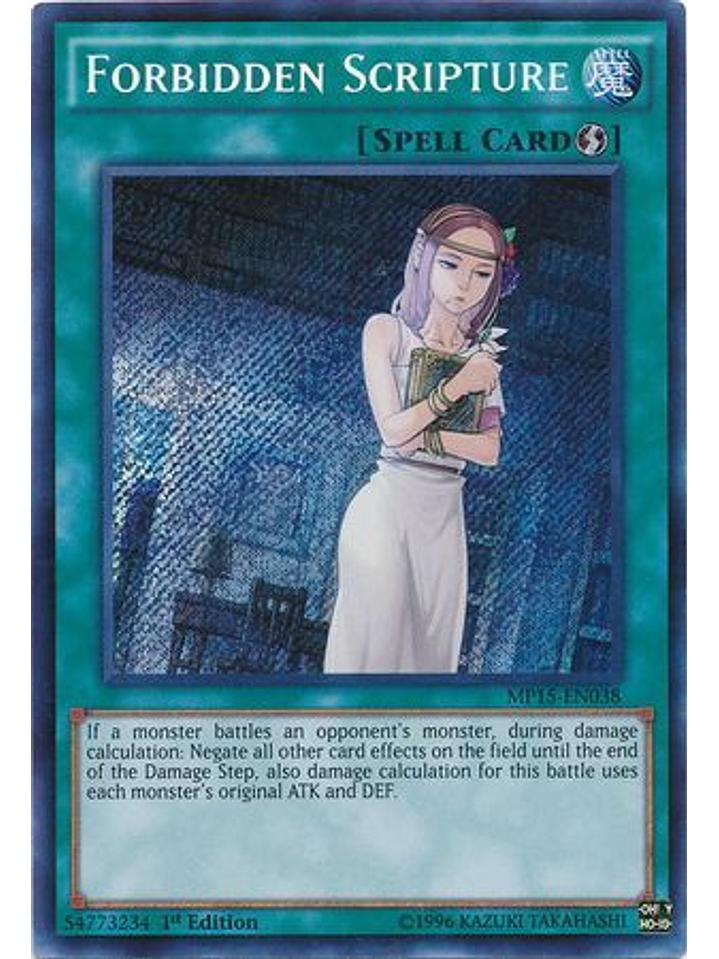 Forbidden Scripture - MP15-EN038 - Secret Rare 1st Edition 1
