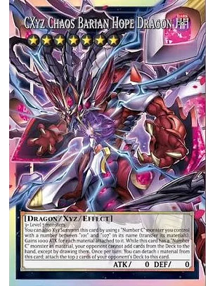 CXyz Hope Chaos Barian Dragon (extended art) - BETB-EN044 - Ultra Rare 1st Edition