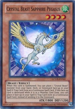 Crystal Beast Sapphire Pegasus - LCGX-EN161 - Super Rare Unlimited