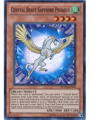 Crystal Beast Sapphire Pegasus - LCGX-EN161 - Super Rare Unlimited