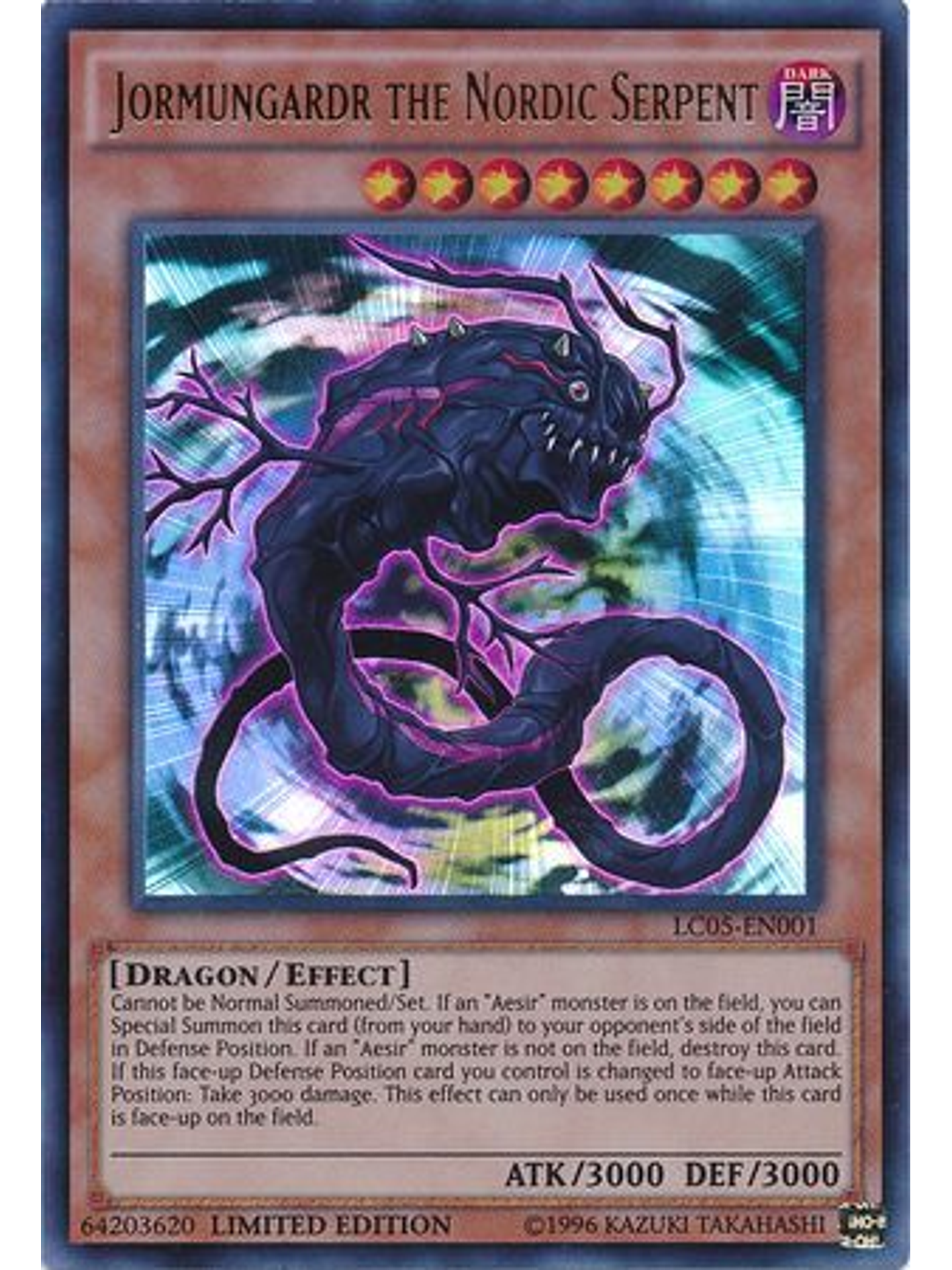 Jormungardr the Nordic Serpent - LC05-EN001 - Ultra Rare Limited Edition 1