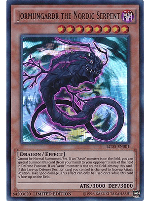 Jormungardr the Nordic Serpent - LC05-EN001 - Ultra Rare Limited Edition