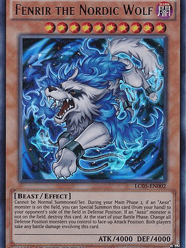 Fenrir the Nordic Wolf - LC05-EN002 - Ultra Rare Limited Edition