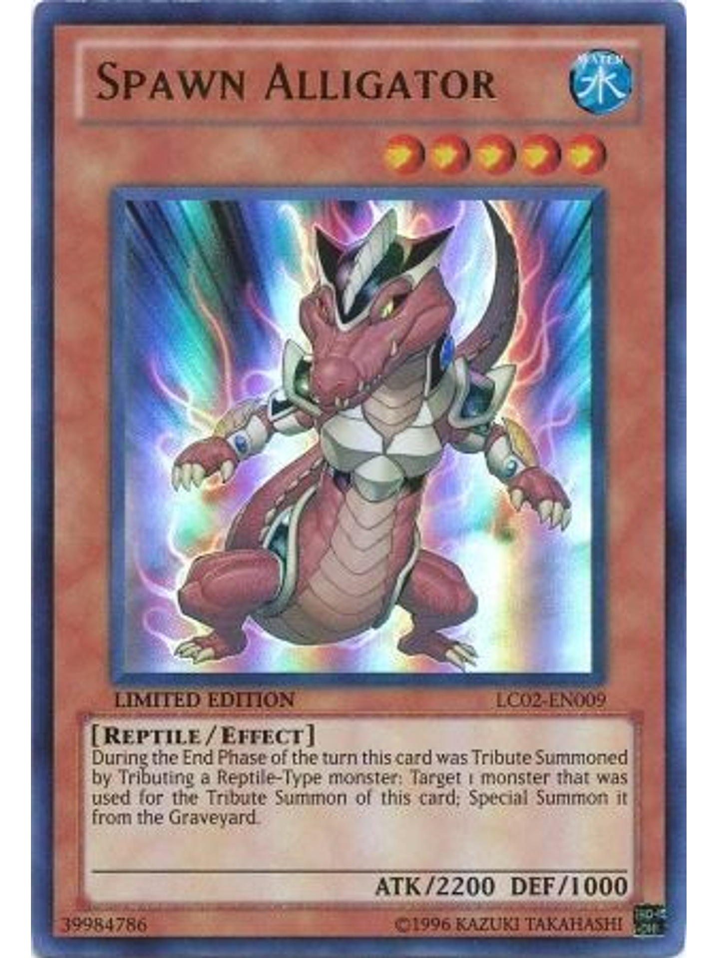 Spawn Alligator - LC02-EN009 - Ultra Rare Limited Edition 1