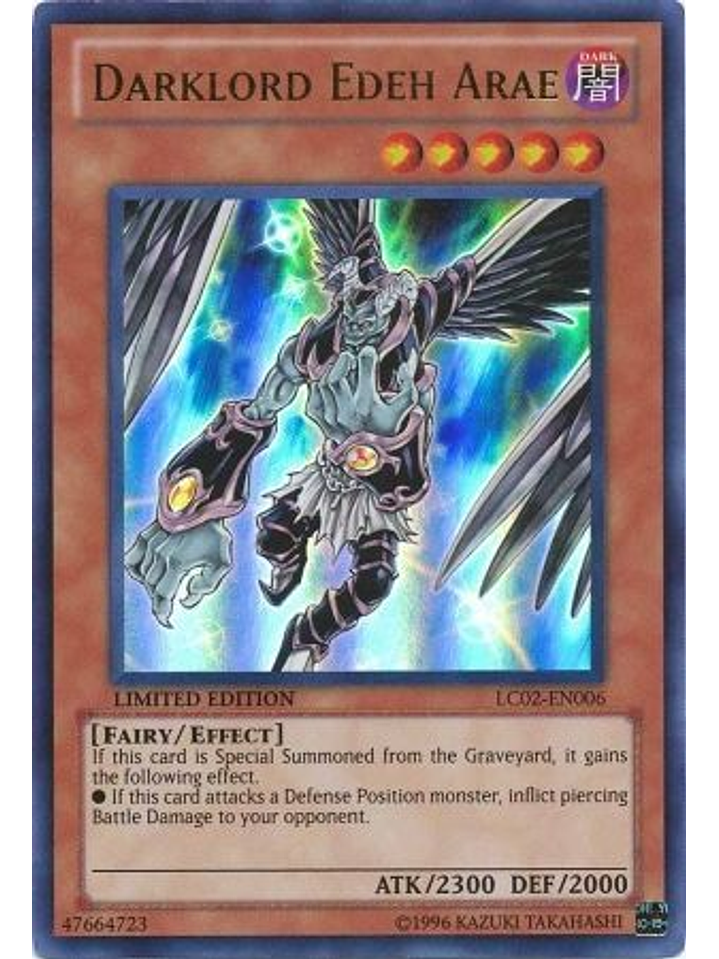 Darklord Edeh Arae - LC02-EN006 - Ultra Rare Limited Edition 1