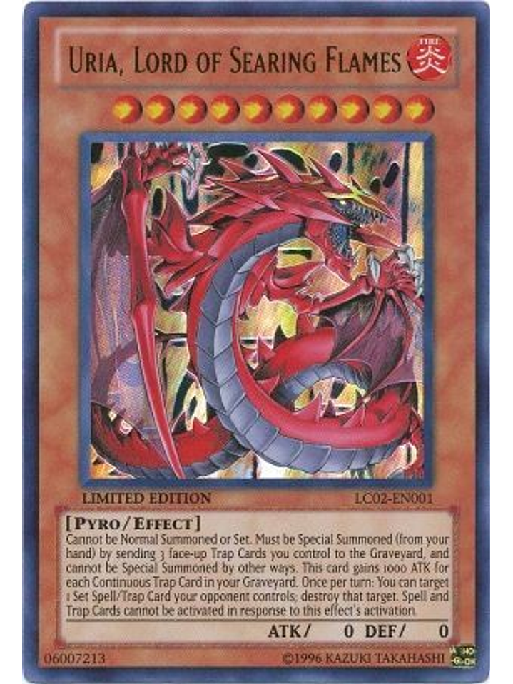 Uria, Lord of Searing Flames - LC02-EN001 - Ultra Rare Limited Edition 1