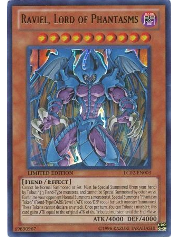 Raviel, Lord of Phantasms - LC02-EN003 - Ultra Rare Limited Edition 1