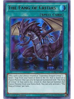 The Fang of Critias - LCKC-EN037 - Ultra Rare 1st Edition