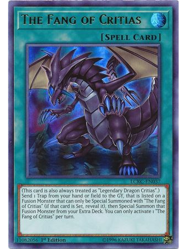 The Fang of Critias - LCKC-EN037 - Ultra Rare 1st Edition 1