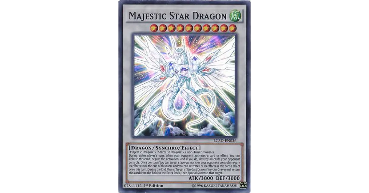 Majestic Star Dragon - LC5D-EN036 - Super Rare 1st Edition