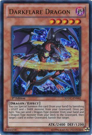 Darkflare Dragon - SDDC-EN002 - Ultra Rare 1st Edition