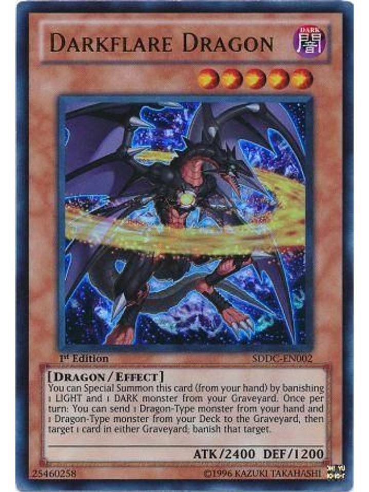 Darkflare Dragon - SDDC-EN002 - Ultra Rare 1st Edition 1