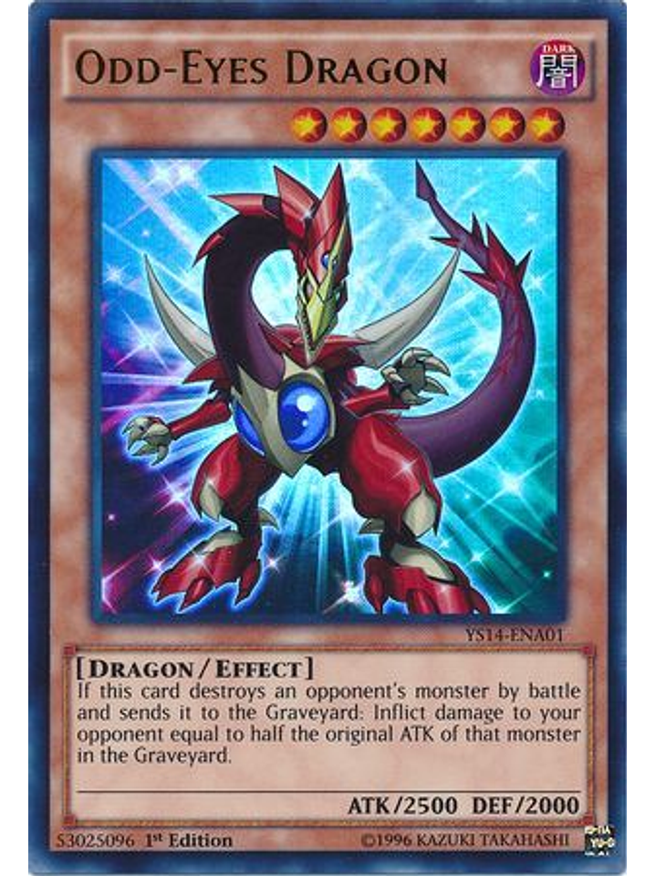 Odd-Eyes Dragon - YS14-ENA01 - Ultra Rare 1st Edition 1