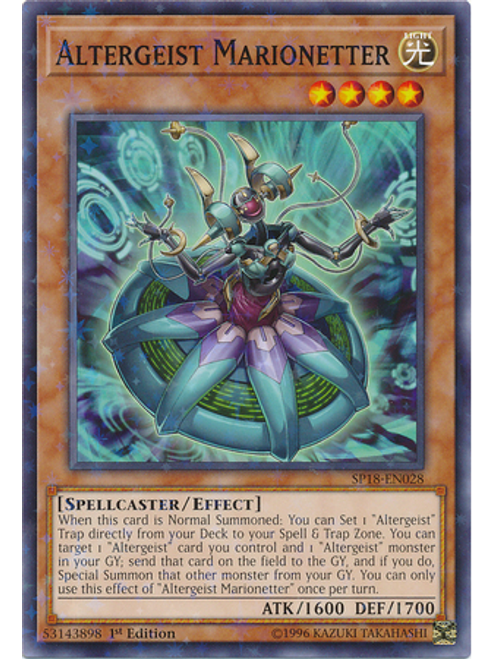 Altergeist Marionetter - SP18-EN028 - Starfoil Rare 1st Edition 1