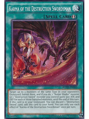 Karma of the Destruction Swordsman - BOSH-EN060 - Common Unlimited
