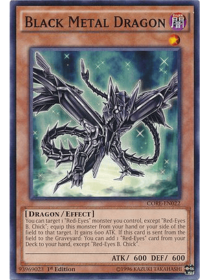 Black Metal Dragon - CORE-EN022 - Common 1st Edition