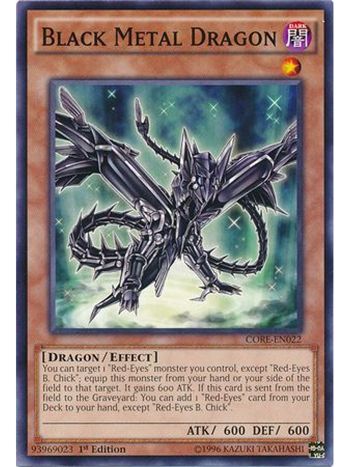 Black Metal Dragon - CORE-EN022 - Common 1st Edition 1