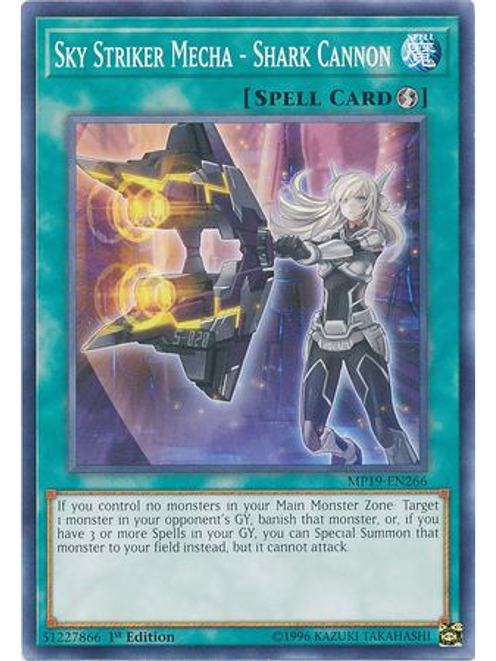 Sky Striker Mecha - Shark Cannon - MP19-EN266 - Common 1st Edition 1