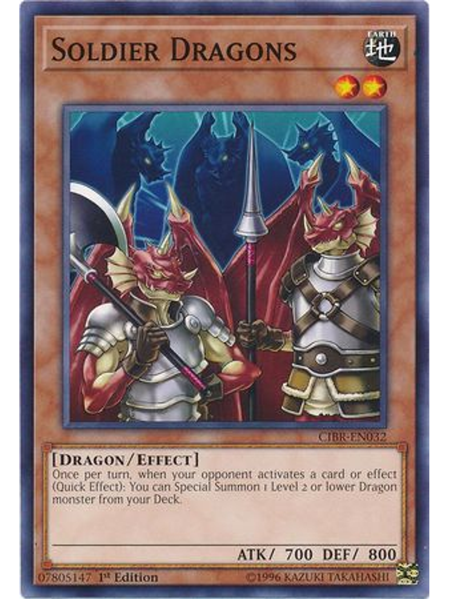 Soldier Dragons - CIBR-EN032 - Common 1st Edition 1