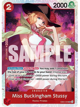 EB05-006 SR Miss Buckingham Stussy